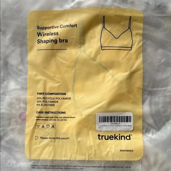 Truekind Women's Beige Comfort Bra - Picture 5 of 6